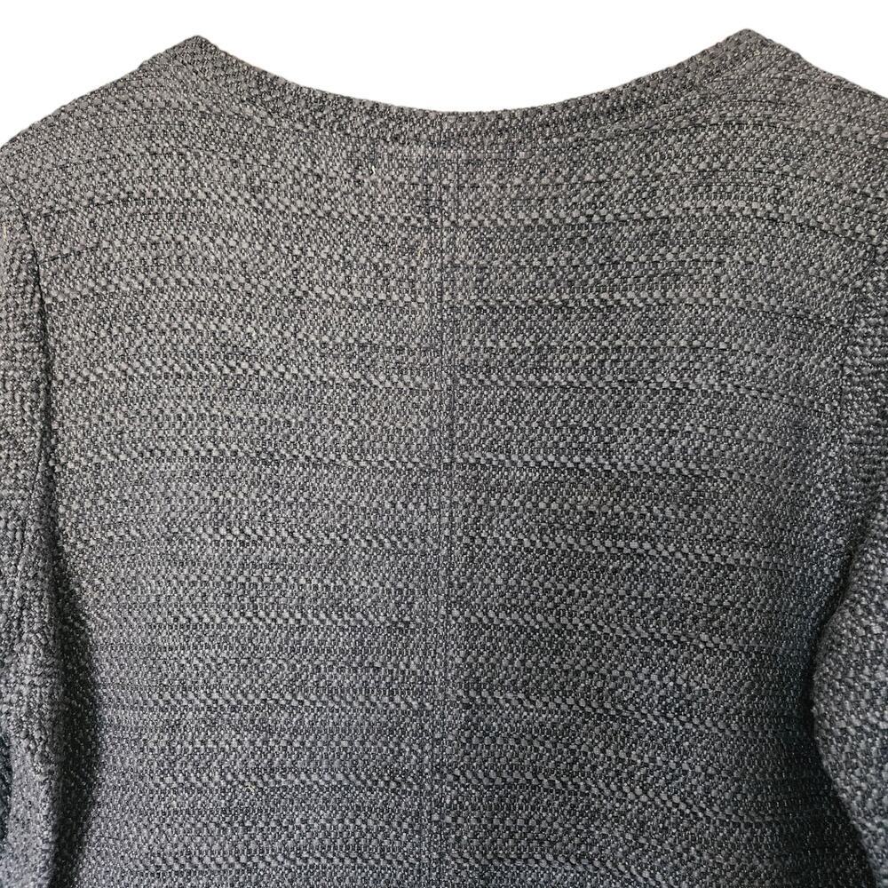 Women's Humanoid Gray Tweed Dress 3/4 Sleeves Knee Length Shift Style M Romania - Picture 8 of 16